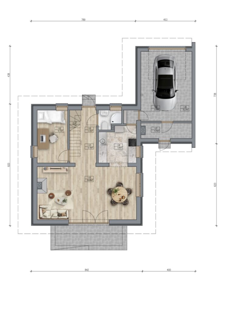 Luksusowy dom położony w spokojnym Kębłowie Nowowiejskim