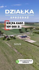 Działka w Krępie Kaszubskiej 1078 m2